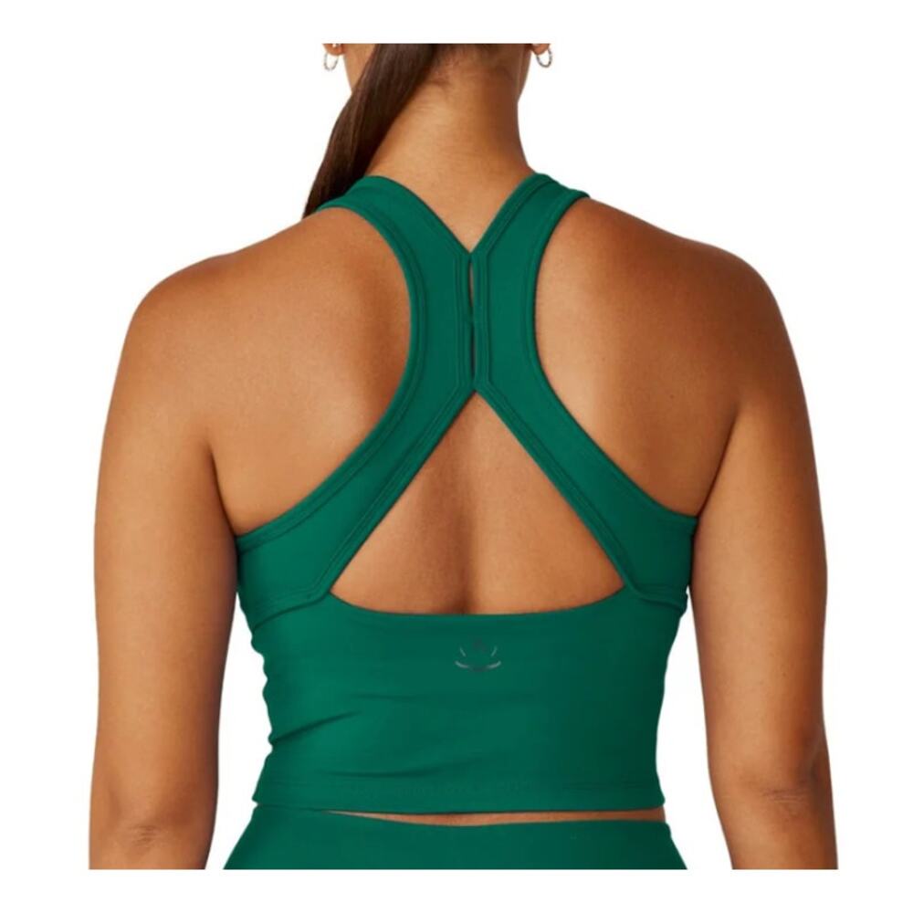 Beyond Yoga POWERBEYOND Green Strive Crop Tank Small - Picture 2 of 8